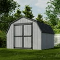 thumbnail image 3 of Little Cottage Co. 10x10 Value Gambrel Barn with 4 ft. Sidewalls, Outdoor Wood Storage Shed Do-It-Yourself Precut Kit, 3 of 13