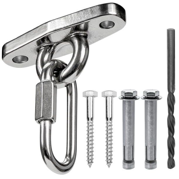 Colgador pesado Dakzhou de acero inoxidable, tapa de 907 kg, acero inoxidable