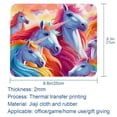 thumbnail image 5 of Unicorn Square Non-Slip Rubber Bottom Printed Desk Mat Mousepad for Office and Gaming - 8.3x9.8 Inch, 5 of 6