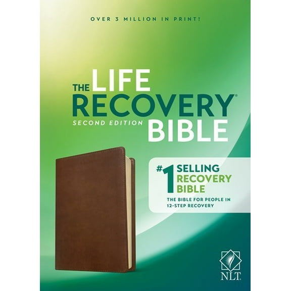 NLT Life Recovery Bible (Second Edition)-Rustic Brown LeatherLike