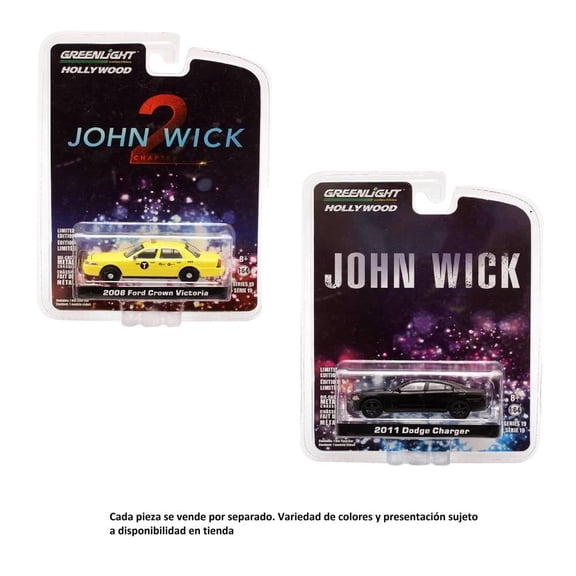 Vehículo de juguete GreenLight Hollywood John Wick Varios Modelos 1 pieza