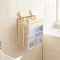 thumbnail image 2 of Huanglei Strong Suction Wall Mounted Shower Caddy Rustproof Bathroom Storage Organizer With Hook (7 Styles), 2 of 4