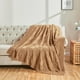 thumbnail image 4 of Manta de punto a cuadros Blanket Cozecube, color beige, 152 x 203 cm, 4 of 9
