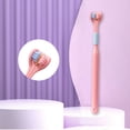 thumbnail image 1 of DPTALR Three-sided Toothbrush, Three-head Toothbrush With Soft Bristles, Cleans On Three Sides, Scrapes Tongue On The Back, Portable And Compact Travel Size - New, 1 of 8