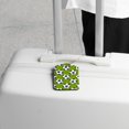 thumbnail image 5 of Square 2Pack PU Leather Football Cruise Luggage Tag with Privacy Cover and Stainless Steel Ring - Suitable for Travel Handbags Backpacks Luggage Tags, 5 of 6