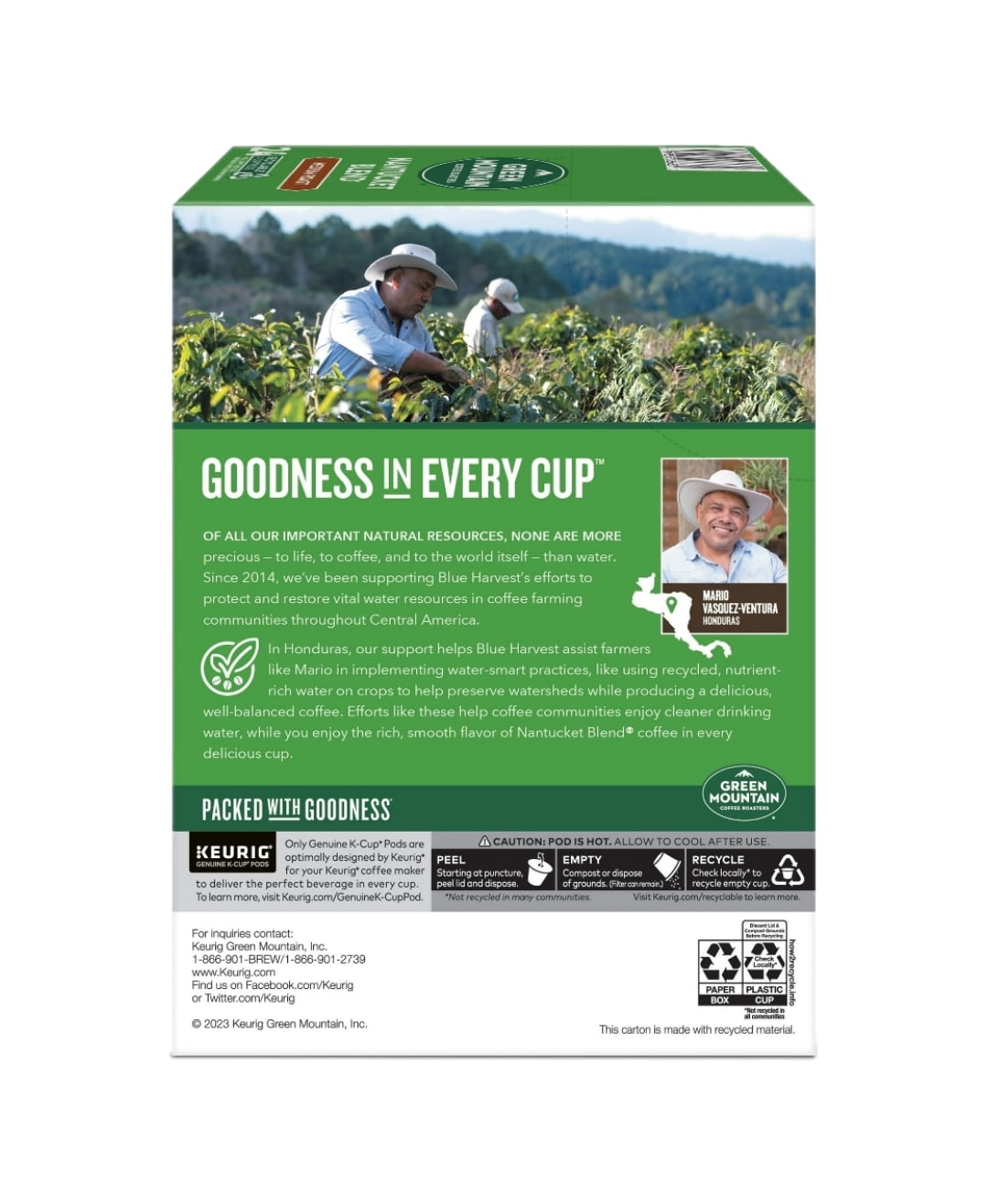 Green Mountain Nantucket Blend Coffee K Cup Pods, 96 K Cups Total