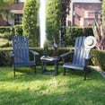 thumbnail image 6 of POLYTEAK Traditional Element Adirondack Chair, All Weather Poly Lumber Grey, 6 of 7