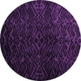 thumbnail image 1 of Ahgly Company Indoor Round Abstract Pink Modern Area Rugs, 4' Round, 1 of 4