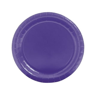 Plum colored paper plates deals