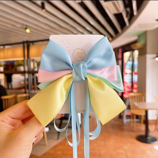 Flequillo para niñas, cinta, lazo, tarjeta para el cabello, peinado en la parte posterior de la cabeza, tarjeta para el cabello súper hada hanbok, flor blanca como la nieve para la cabeza de verano (s