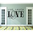 thumbnail image 1 of Custom Wall Decal Sticker : Live, Laugh Love Quote 20x30", 1 of 1
