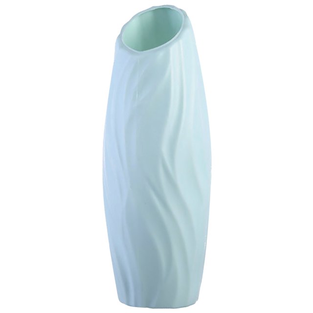 Toystoory 1 florero nórdico, maceta de plástico duradero, contenedor geométrico para plantas, decoración de escritorio para el hogar, adorno, Feliz Decoración del hogar Azul Toystoory HA001982-03