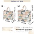thumbnail image 2 of FORMRS Womens Corduroy Tote Bag Crossbody Shoulder Handbag with Pocket, Pink Geometric, 2 of 7