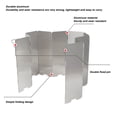 thumbnail image 3 of Parabrisas plegable para estufa de camping evita quemaduras parabrisas de aluminio para estufa al aire libre 9 placas con bolsa de transporte para acampar ANGGREK Otros, 3 of 8