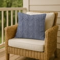 thumbnail image 5 of Creative Products Scribble Chevron Blue 18 x 18 Indoor / Outdoor Pillow, 5 of 8