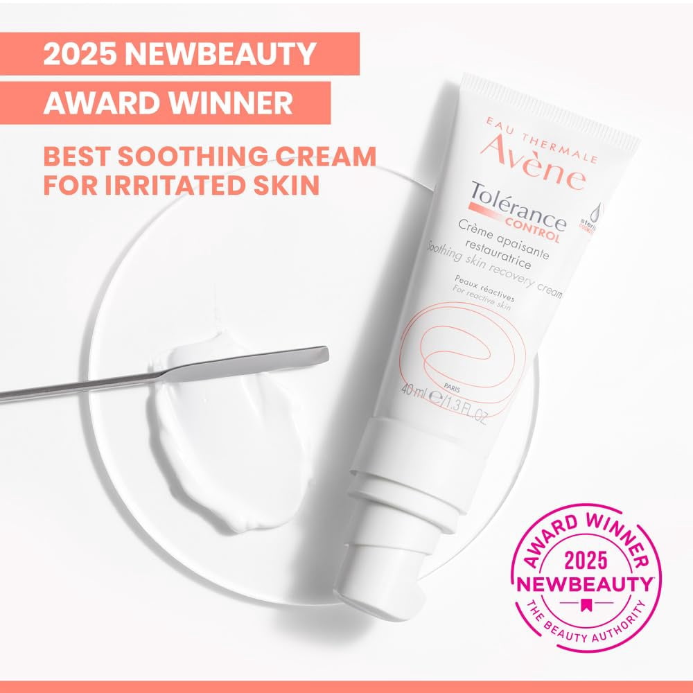 Avene Tolerance Control Soothing Skin Recovery Cream - Lightweight Soothing Moisturizer for Face, 1.3 fl oz