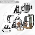 thumbnail image 3 of DISNIMO Clear Backpack, Dachshund Printed 17 Inch Large Backpack with Lunch Box and Pencil Case, Heavy Duty PVC Transparent Bookbag for Elementary Kindergarten Student, 3 of 5
