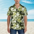 thumbnail image 2 of Xecao Hawaii Palms print Hawaiian shirt - a stylish short-sleeve button-down for men, perfect for casual beach and tropical outings., 2 of 9