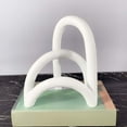 thumbnail image 4 of Escultura de La Pieza Central de La Tabla de La Estatuilla de La Estatua para La Decoración Del Estante para Libros Blanco BLESIY Escultura abstracta, 4 of 7