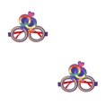 thumbnail image 1 of Qarigey Gafas de fiesta temáticas, accesorios para fotos, mes de amor, accesorios de fotografía, gafas de cristal, accesorios para gafas, gafas de corazón 2Conjunto, 1 of 6