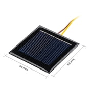 AOSHIKE 10Pcs 2V 130mA Micro Solar Panels Photovoltaic Solar Cells with Wires Solars Epoxy Plate DIY Projects Toys 54mm x 54mm/2.13 x 2.13