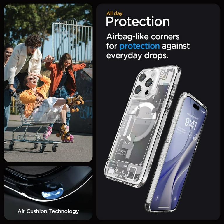 Spigen Ultra Hybrid Zero One Black MagSafe Case - For iPhone 15 Pro Max