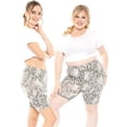 thumbnail image 2 of Stretch Is Comfort Women's Polyester Plus Size Biker Shorts Snake 4X, 2 of 6