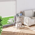 thumbnail image 2 of M MZG 3-Tier Heavy Duty Wire Shelving Unit, Chrome, 750 lbs Capacity, 11.8" D x 17.7" W x 26.3" H, 2 of 6