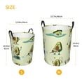 thumbnail image 5 of Balery Avocado for Exercise Round Laundry Basket with Handles Waterproof Freestanding Laundry Hamper for Clothes Toys in the Dorm and Family-Small, 5 of 8