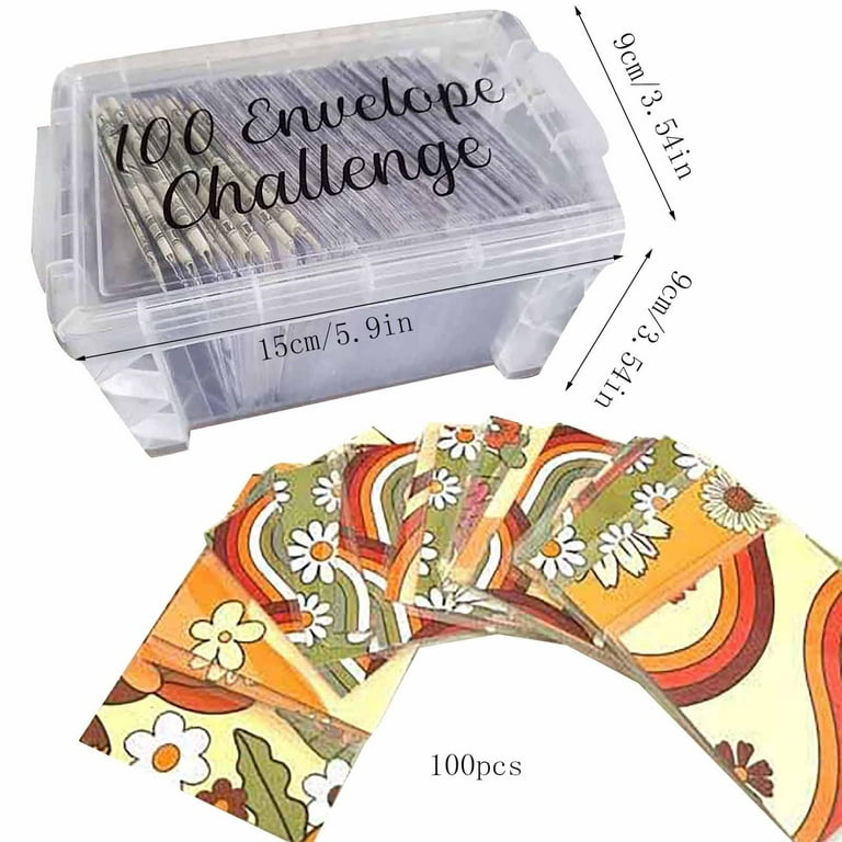 100 Envelope Challenge Box Set Engager le défi d'épargne complète