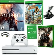 Xbox One S 500GB Battlefield 1 Bundle With Sunset Overdrive, Ryse Son Of Rome and A Dual Dock Charger