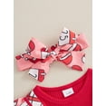 thumbnail image 6 of Elippeo Baby Girls 2Pcs Christmas Outfits Long Sleeve Santa/Gingerbread Romper Dress + Headband Set Newborn Clothes 3 6 9 12 18 Months, 6 of 9
