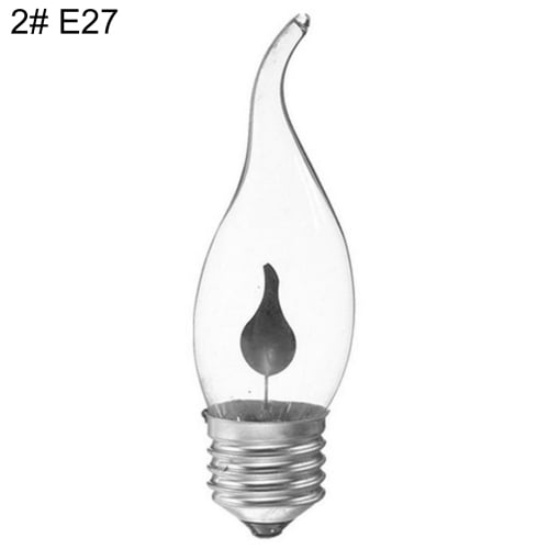E27/E14 4/8/12/16W Flame COB Lamps Candle Flame Edison Filament LED Bulb Lights 