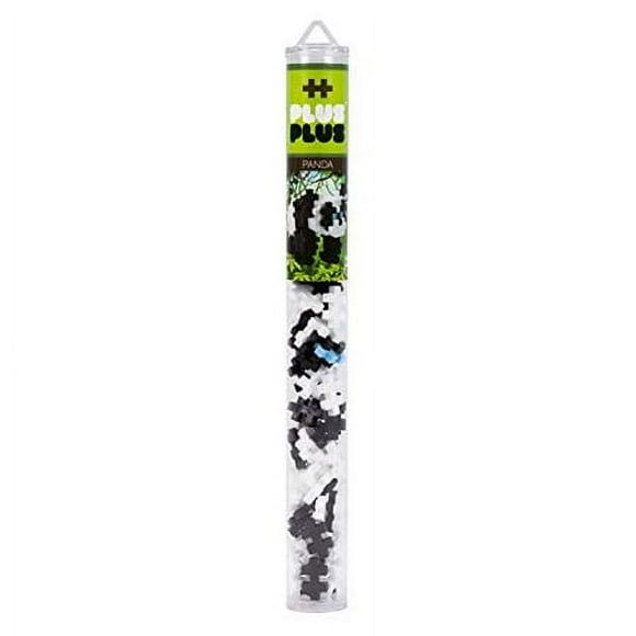 PLUS PLUS – Mini Maker Tube – Panda – 70 Piece, Construction Building STEM | STEAM Toy, Interlocking Mini Puzzle Blocks for Kids
