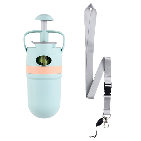 yocbz Portable Dog Poop Scooper with Bag Attachment, No Touch Claw Grabber, 15 Thick Bags Included, for Grass, Sand, Hardwood