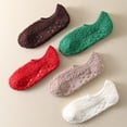 thumbnail image 2 of Skola Non Slip Socks for Women Winter Warm Cozy Fuzzy Slipper Socks Soft Fluffy Christmas Socks with Grips Microfiber Ankle Socks women's shoe size 5-8.5, 2 of 13