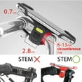 thumbnail image 2 of Bone Bike Tie Pro 2, Universal Bike Phone Holder for Stem Mount, Bicycle Motorcycle Stem Mount/Handlebar Cell Phone Holder (Black) for iPhone 12 11 Pro Max XS XR 8 7 6 Plus, 2 of 6