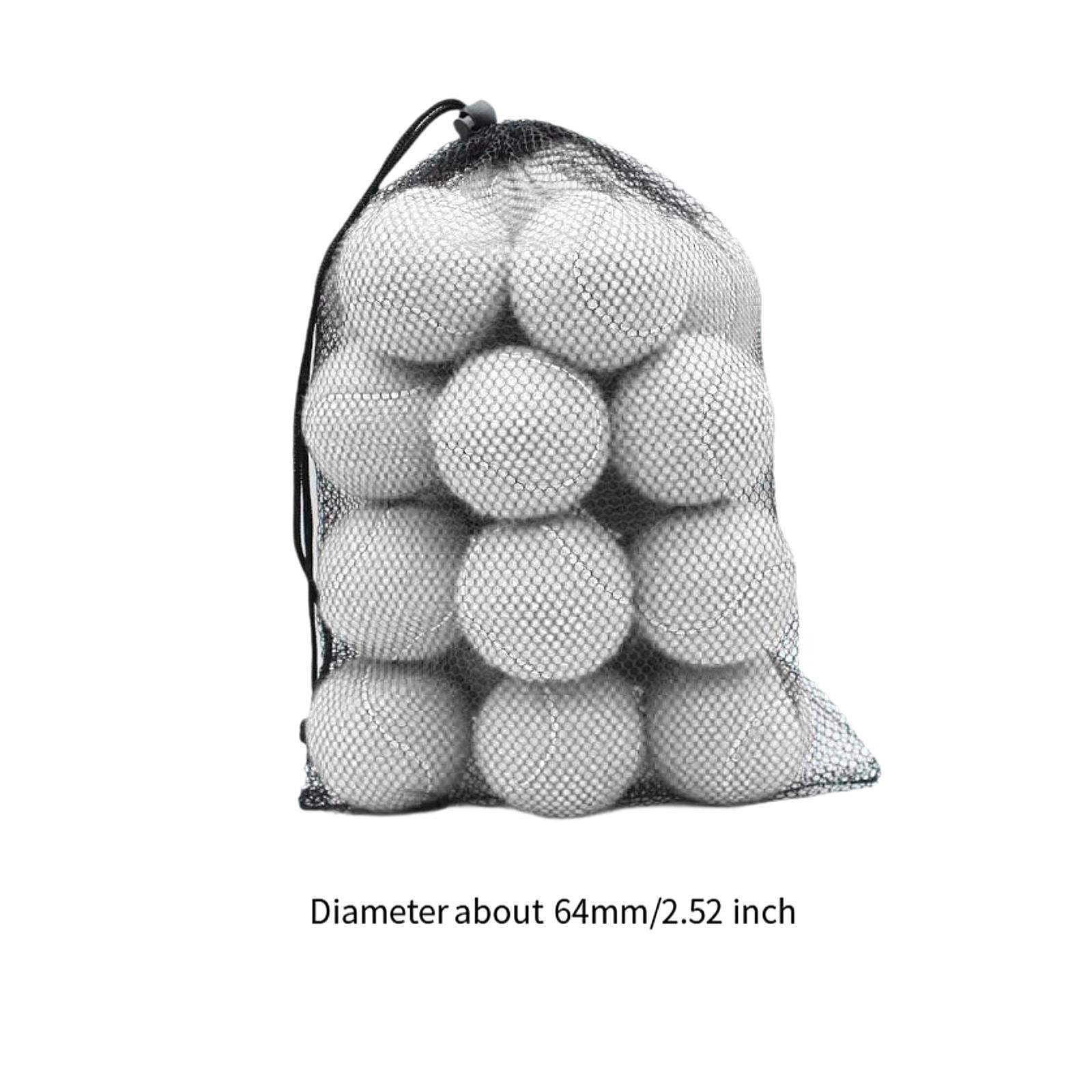YANCAT 20 Pieces Tennis Balls 2.52" Dia for Activities Tennis Enthusiasts Beginners White