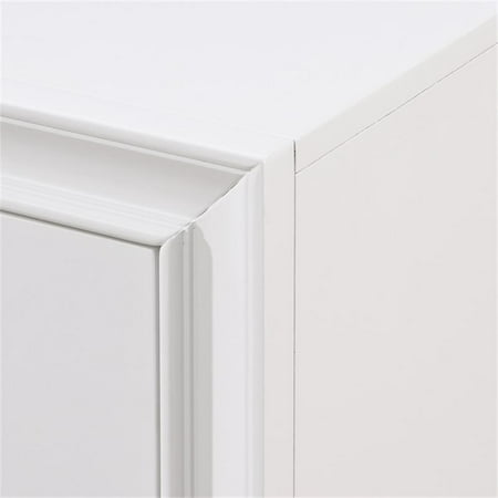 Click Decor - Edmond Traditional Wood 3-Drawer Night Stand - White
