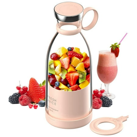 

Personal Size Blender Portable Blender Battery Powered USB Blender Pink