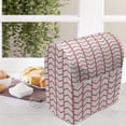 thumbnail image 4 of Modern Lounger Chair Bag, Geometrical Chevron Lines and Triangle Shaped Border Seem Art Image, High Capacity Storage with Handle Container, Lounger Size, Dark Coral and White, by Ambesonne, 4 of 5