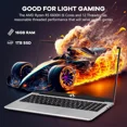 thumbnail image 4 of 15.6'' FHD IPS Business Laptop Computer, AMD Ryzen 5 6600H(Beat R7 5700U, 6 Cores Up to 4.5GHz), 16GB DDR5 RAM 1TB SSD, Type-C 100W PD Fast Charger, Fingerprint Backlit Keyboard Wi-Fi 6 Red, 4 of 7