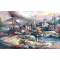thumbnail image 2 of SUNSOUT INC - Maryland Mountain Express - 1000 pc Jigsaw Puzzle by Artist: James Lee - Finished Size 19" x 30" - MPN# 18014, 2 of 5