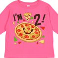 thumbnail image 4 of Inktastic Im Two Pizza Birthday Party Boys or Girls Long Sleeve Toddler T-Shirt, 4 of 5