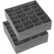 thumbnail image 3 of Simple Houseware - Organizador de calcetines para armario, paquete de 2, divisor de cajón de 24 celdas, color gris oscuro, 3 of 4