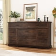 thumbnail image 3 of Farmhouse 9-Drawer Dresser with Charging Station & USB Ports, 63-Inch Wide Chest of Drawers Storage Cabinet for Bedroom Living Room Upgrade your home storage with our 63-inch 9-Drawer Bedroom Dresser, 3 of 6