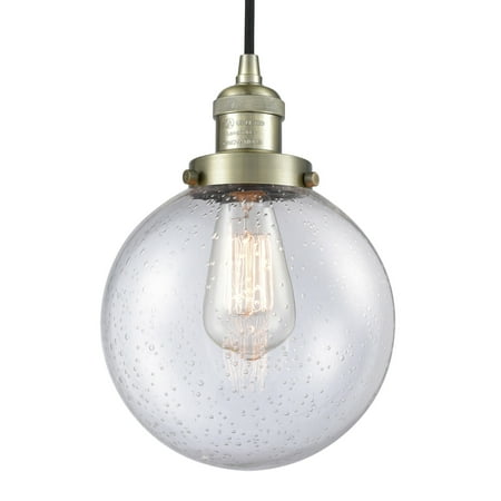 

Innovations Lighting 201C-8 Beacon Beacon 1 Light 8 Wide Mini Pendant - Brass