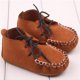 thumbnail image 2 of 1 Par Nubuck Suave de material cuero Primeros Del Cordón Para Bebé Niños Lindo Antideslizante, 2 of 8