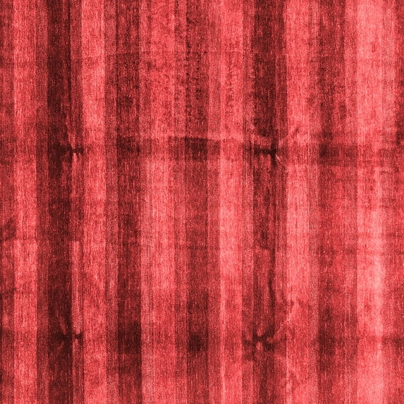 Ahgly Company Indoor Square Abstract Red Modern Area Rugs, 3' Square