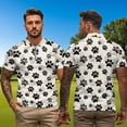 thumbnail image 5 of Binienty Dog Paws Matching Golf Shirts for Women and Men Breathable Shirts Couples Matching Outfits Sketching Comfortable Zip Up Collar Workout Tops for Workout Pickleball, 5 of 7